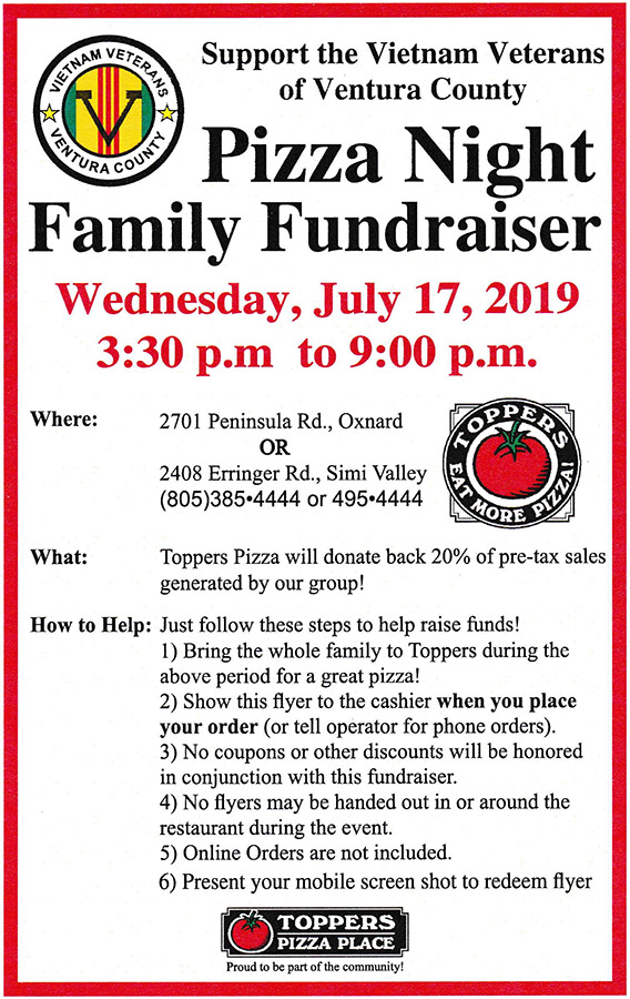Toppers Fundraiser 7/17/2019